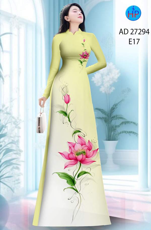 Vải Áo Dài Hoa Sen AD 27294 14 1787628944 585 vai ao dai hoa sen ad 27294