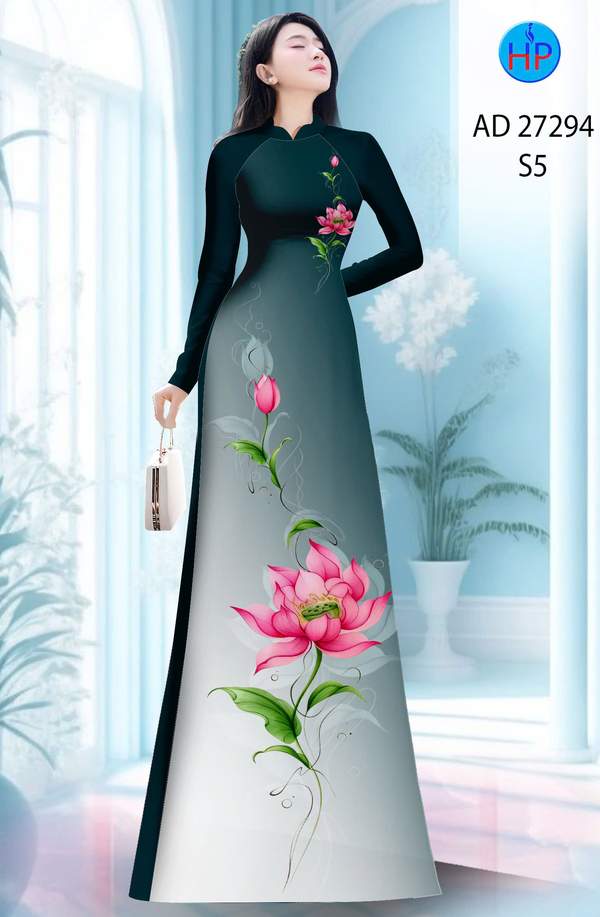 Vải Áo Dài Hoa Sen AD 27294 19 1787628945 550 vai ao dai hoa sen ad 27294