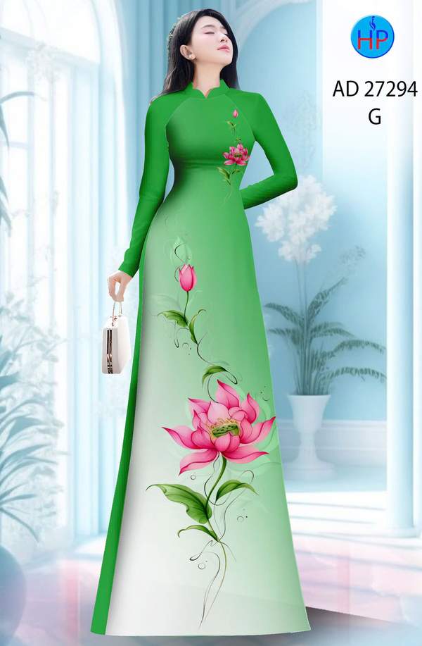 Vải Áo Dài Hoa Sen AD 27294 20 1787628946 361 vai ao dai hoa sen ad 27294