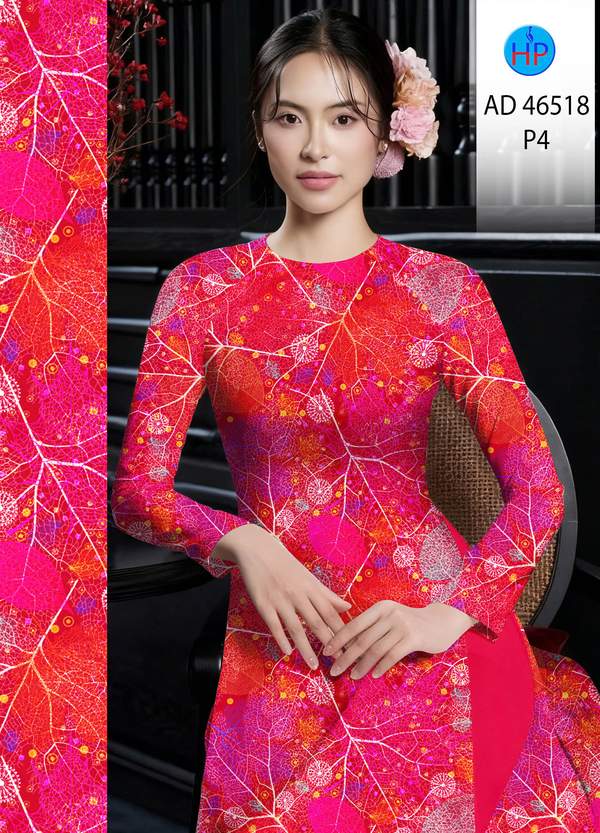 Vải Áo Dài Hoa In 3D AD 46518 6 1787630950 144 vai ao dai hoa in 3d ad 46518