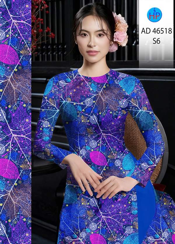 Vải Áo Dài Hoa In 3D AD 46518 13 1787630952 30 vai ao dai hoa in 3d ad 46518