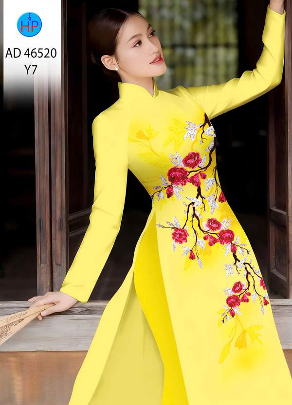 Vải Áo Dài Hoa In 3D AD 46520 5 1787715367 629 vai ao dai hoa in 3d ad 46520