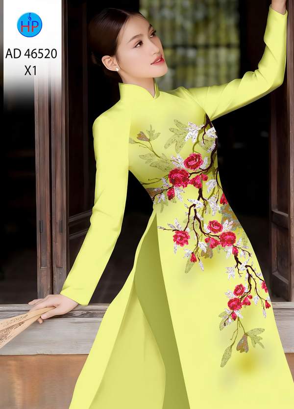 Vải Áo Dài Hoa In 3D AD 46520 10 1787715368 287 vai ao dai hoa in 3d ad 46520