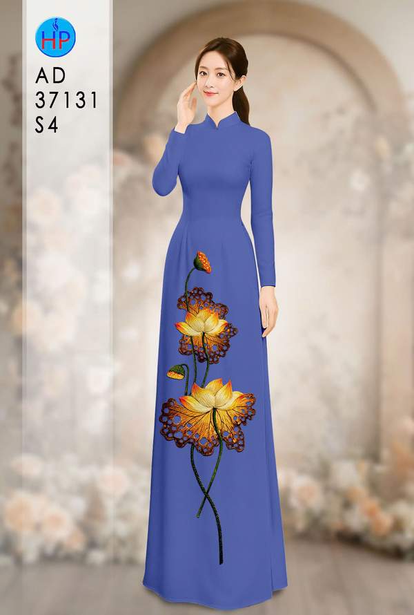 Vải Áo Dài Hoa Sen AD 37131 6 1787715819 162 vai ao dai hoa sen ad 37131