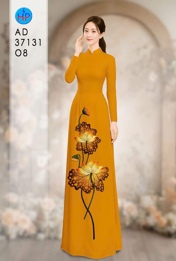 Vải Áo Dài Hoa Sen AD 37131 10 1787715820 345 vai ao dai hoa sen ad 37131