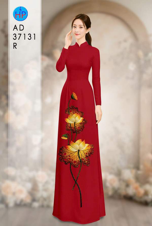 Vải Áo Dài Hoa Sen AD 37131 9 1787715820 374 vai ao dai hoa sen ad 37131