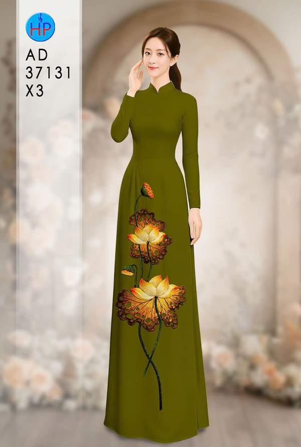 Vải Áo Dài Hoa Sen AD 37131 11 1787715820 835 vai ao dai hoa sen ad 37131