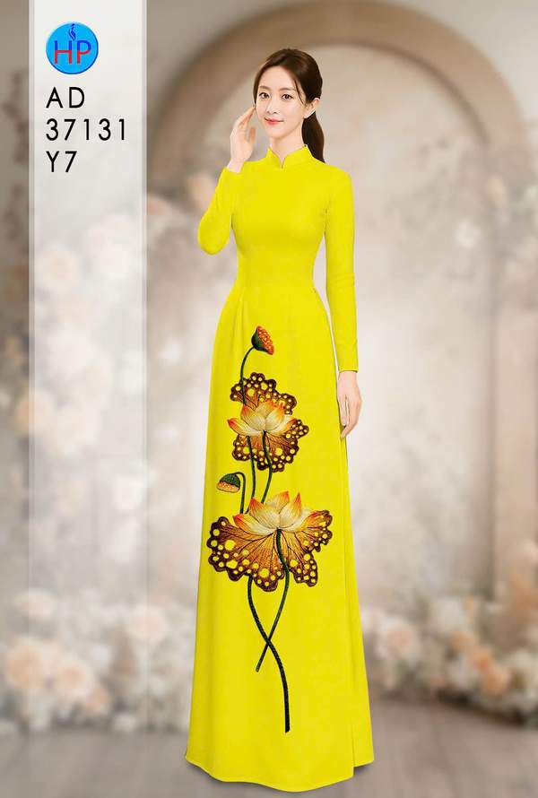 Vải Áo Dài Hoa Sen AD 37131 15 1787715821 93 vai ao dai hoa sen ad 37131