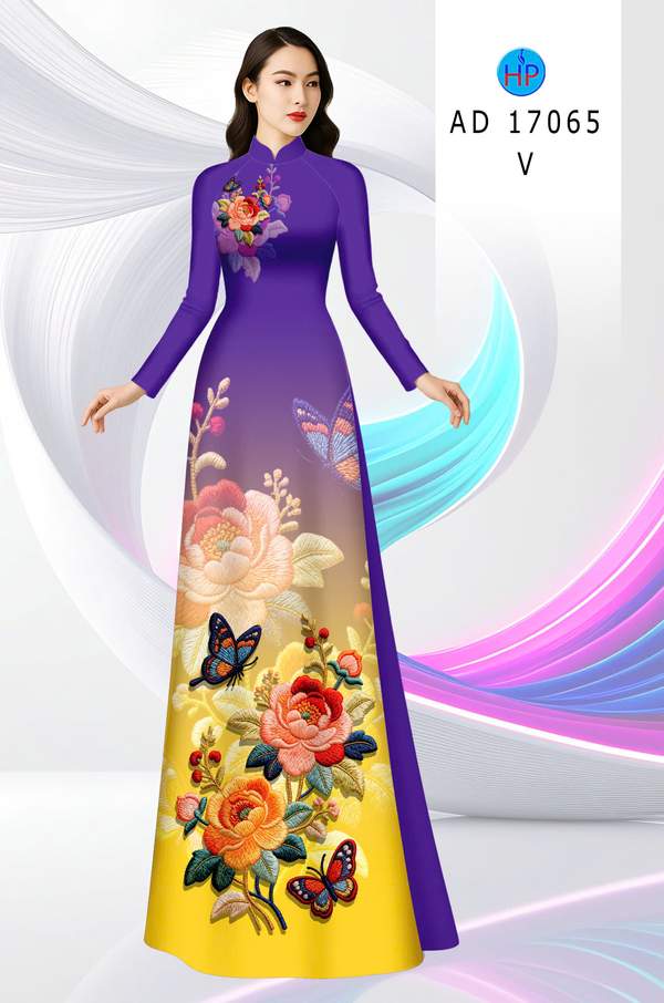 Vải Áo Dài Hoa Hồng AD 17065 4 1787717013 214 vai ao dai hoa hong ad 17065