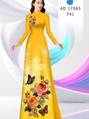 Vải Áo Dài Hoa Hồng AD 17065 29 1787717014 144 vai ao dai hoa hong ad 17065