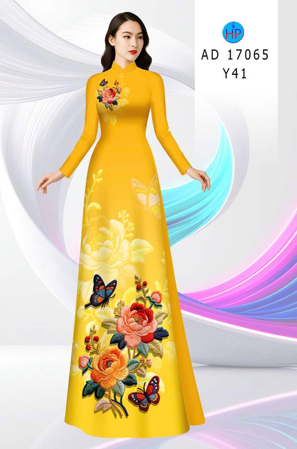 Vải Áo Dài Hoa Hồng AD 17065 12 1787717014 144 vai ao dai hoa hong ad 17065