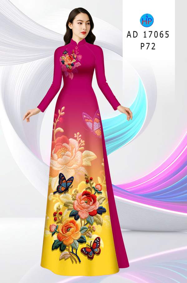 Vải Áo Dài Hoa Hồng AD 17065 17 1787717015 371 vai ao dai hoa hong ad 17065