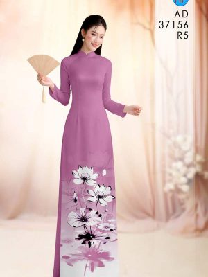 Vải Áo Dài Hoa Sen AD 37156 21 1788167147 177 vai ao dai hoa sen ad 37156