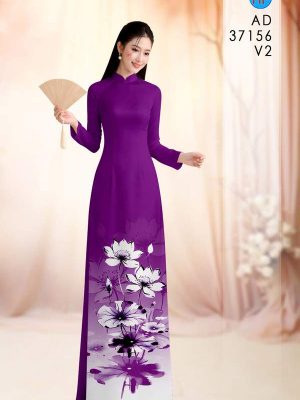 Vải Áo Dài Hoa Sen AD 37156 19 1788167147 345 vai ao dai hoa sen ad 37156