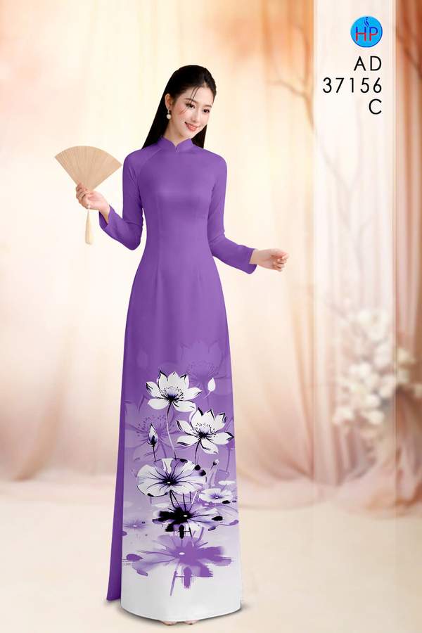 Vải Áo Dài Hoa Sen AD 37156 3 1788167147 792 vai ao dai hoa sen ad 37156