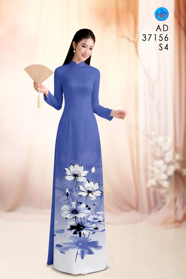 Vải Áo Dài Hoa Sen AD 37156 8 1788167148 719 vai ao dai hoa sen ad 37156
