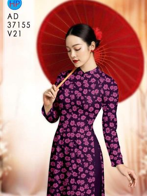 Vải Áo Dài Hoa Đều AD 37155 20 vai ao dai hoa deu ad 37155