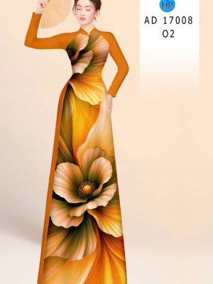 Vải Áo Dài Hoa In 3D AD 17008 20 vai ao dai hoa in 3d ad 17008