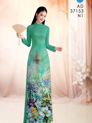 Vải Áo Dài Hoa In 3D AD 37153 20 vai ao dai hoa in 3d ad 37153