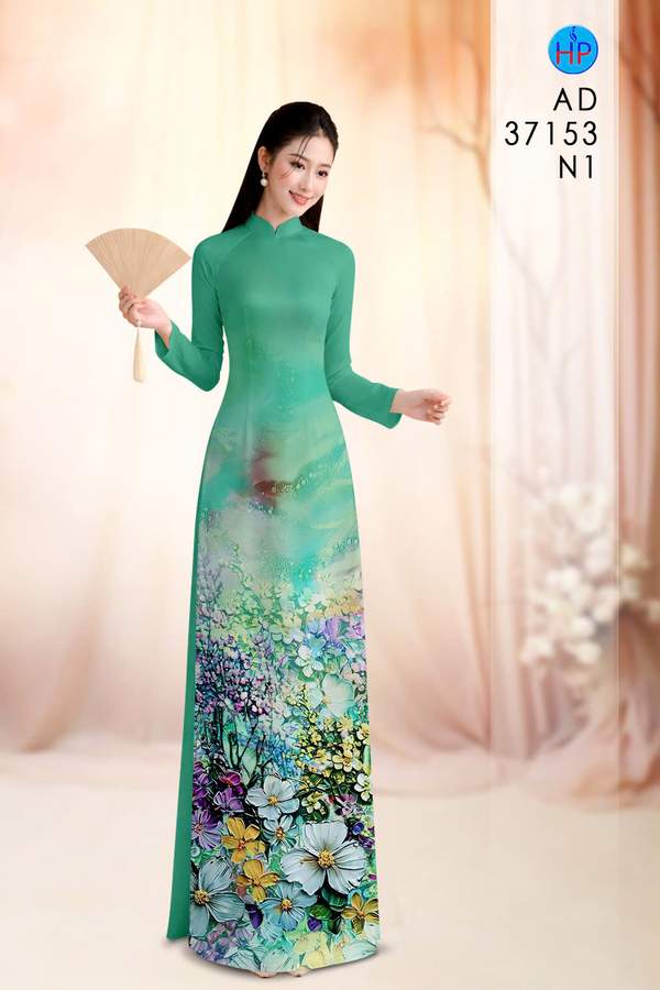 Vải Áo Dài Hoa In 3D AD 37153 2 vai ao dai hoa in 3d ad 37153