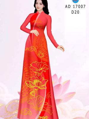 Vải Áo Dài Hoa Sen AD 17007 20 vai ao dai hoa sen ad 17007