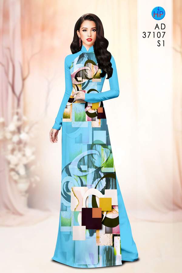 Vải Áo Dài Hoa Văn AD 37107 1 vai ao dai hoa van ad 37107