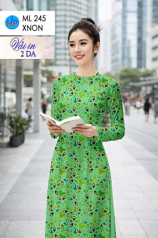 Vải Áo Dài Hoa Văn AD ML245 2 vai ao dai hoa van ad ml245