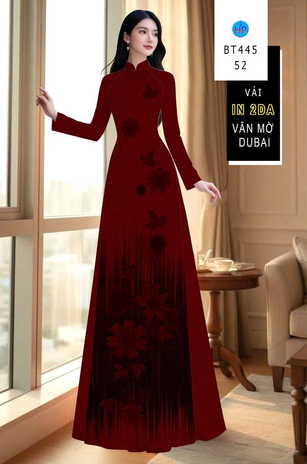 Vải Áo Dài In 4D AD BT445 2 vai ao dai in 4d ad bt445