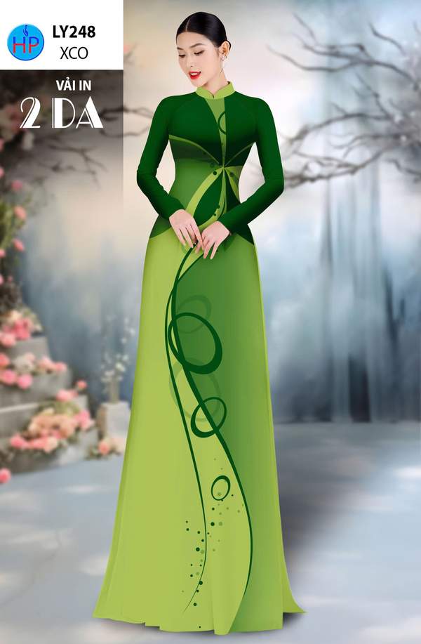 Vải Áo Dài In 4D AD LY248 1 vai ao dai in 4d ad ly248
