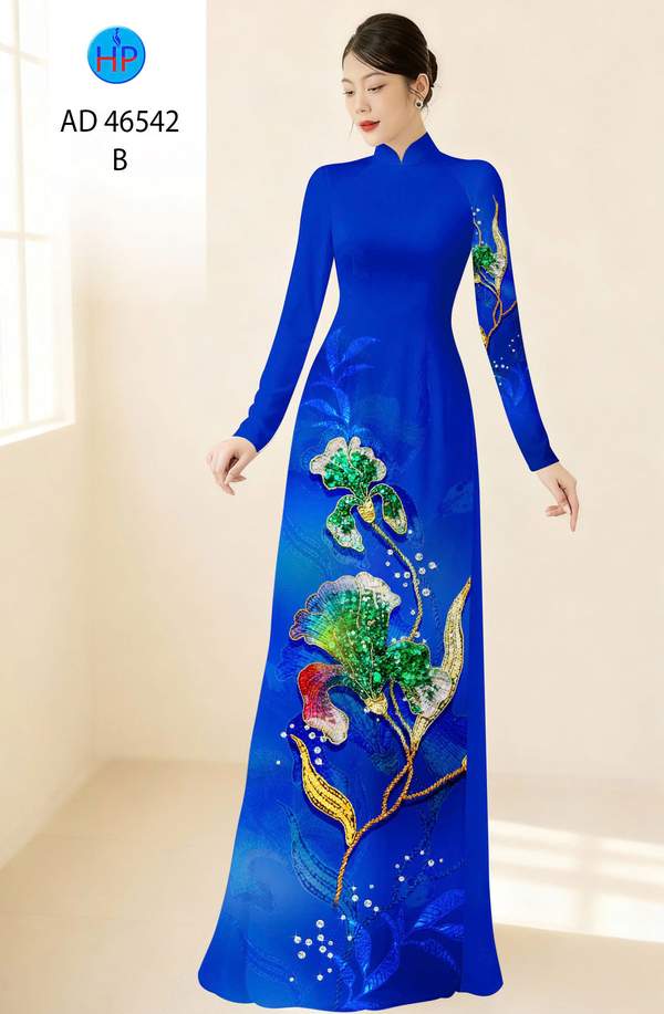 Vải Áo Dài Hoa In 3D AD 46542 7 1788397891 914 vai ao dai hoa in 3d ad 46542