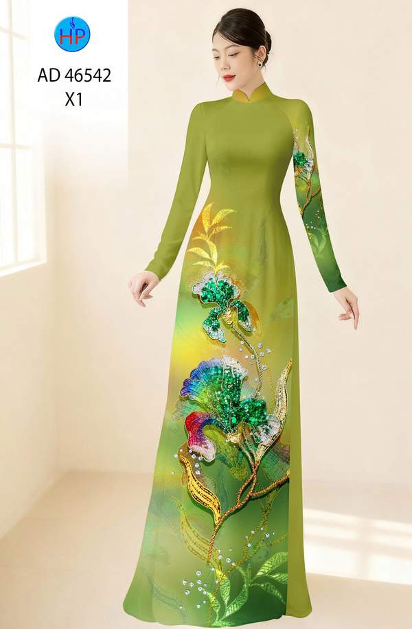 Vải Áo Dài Hoa In 3D AD 46542 10 1788397892 301 vai ao dai hoa in 3d ad 46542
