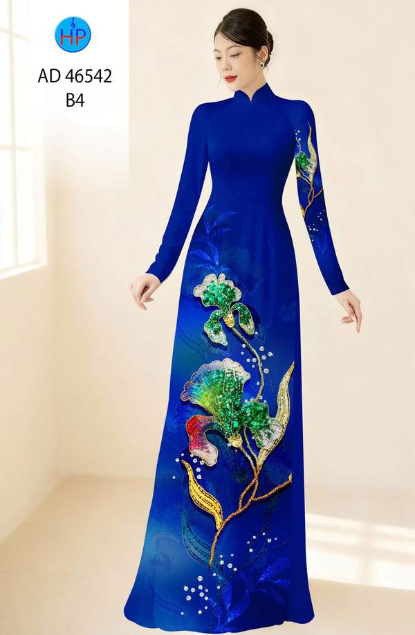 Vải Áo Dài Hoa In 3D AD 46542 8 1788397892 452 vai ao dai hoa in 3d ad 46542