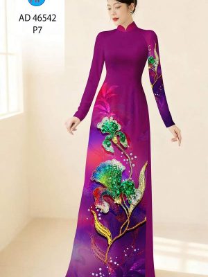 Vải Áo Dài Hoa In 3D AD 46542 31 1788397893 129 vai ao dai hoa in 3d ad 46542