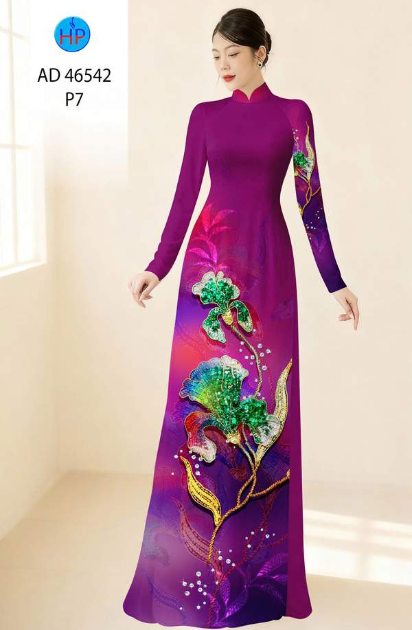 Vải Áo Dài Hoa In 3D AD 46542 14 1788397893 129 vai ao dai hoa in 3d ad 46542