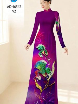 Vải Áo Dài Hoa In 3D AD 46542 30 1788397893 213 vai ao dai hoa in 3d ad 46542