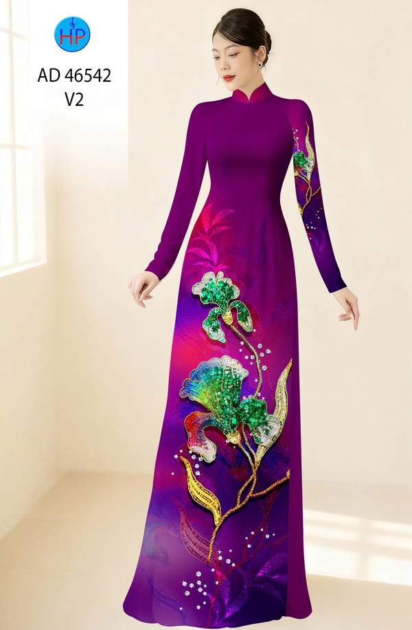 Vải Áo Dài Hoa In 3D AD 46542 13 1788397893 213 vai ao dai hoa in 3d ad 46542