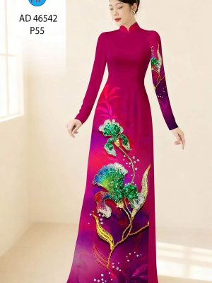 Vải Áo Dài Hoa In 3D AD 46542 35 1788397894 225 vai ao dai hoa in 3d ad 46542