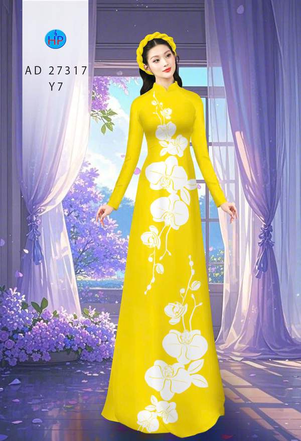 Vải Áo Dài Hoa In 3D AD 27317 2 1788398471 236 vai ao dai hoa in 3d ad 27317