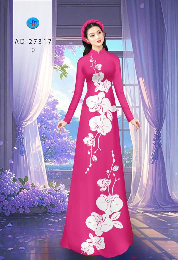Vải Áo Dài Hoa In 3D AD 27317 7 1788398472 821 vai ao dai hoa in 3d ad 27317