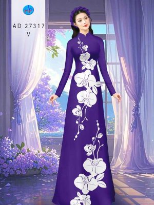 Vải Áo Dài Hoa In 3D AD 27317 31 1788398473 699 vai ao dai hoa in 3d ad 27317