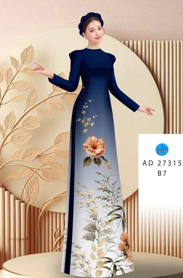 Vải Áo Dài Hoa In 3D AD 27315 5 1788399041 766 vai ao dai hoa in 3d ad 27315