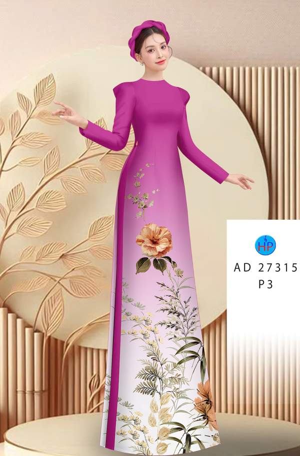 Vải Áo Dài Hoa In 3D AD 27315 9 1788399042 441 vai ao dai hoa in 3d ad 27315
