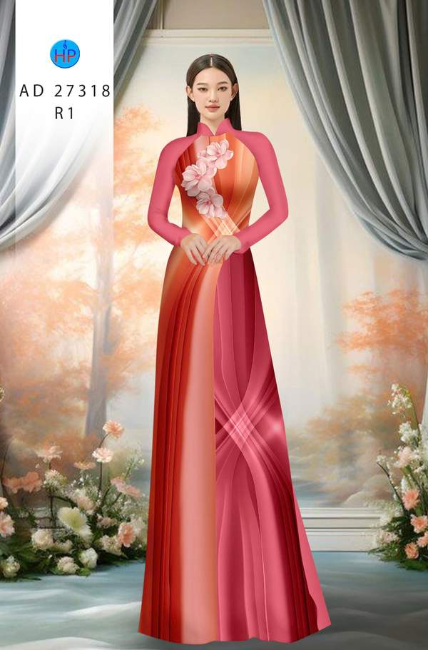 Vải Áo Dài Hoa In 3D AD 27318 10 1788744113 586 vai ao dai hoa in 3d ad 27318