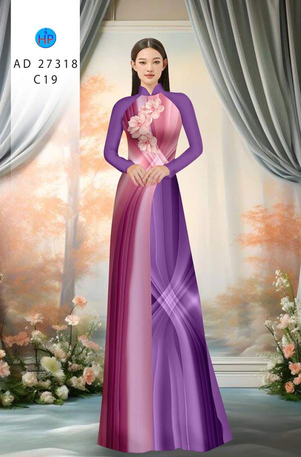 Vải Áo Dài Hoa In 3D AD 27318 8 1788744113 795 vai ao dai hoa in 3d ad 27318