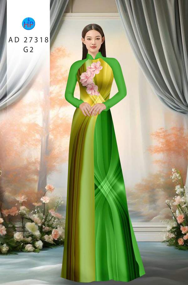 Vải Áo Dài Hoa In 3D AD 27318 9 1788744113 847 vai ao dai hoa in 3d ad 27318