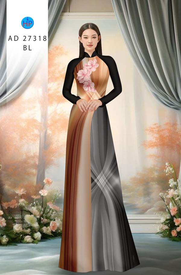 Vải Áo Dài Hoa In 3D AD 27318 12 1788744114 594 vai ao dai hoa in 3d ad 27318