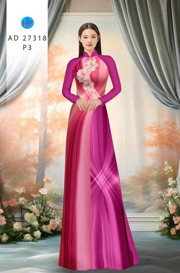 Vải Áo Dài Hoa In 3D AD 27318 17 1788744115 301 vai ao dai hoa in 3d ad 27318