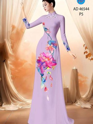 Vải Áo Dài Hoa Sen AD 46544 21 1788744675 440 vai ao dai hoa sen ad 46544