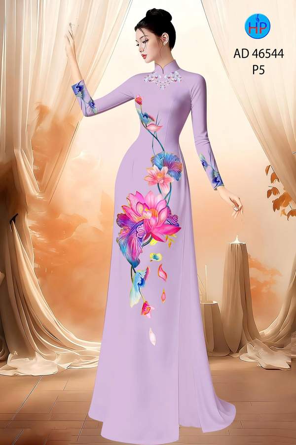 Vải Áo Dài Hoa Sen AD 46544 3 1788744675 440 vai ao dai hoa sen ad 46544