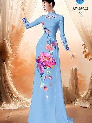Vải Áo Dài Hoa Sen AD 46544 22 1788744676 161 vai ao dai hoa sen ad 46544